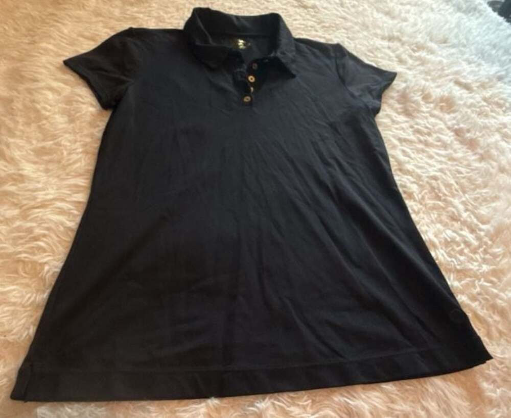 Lilly Pulitzer Luxletic Women's Black Performance Polo Shirt